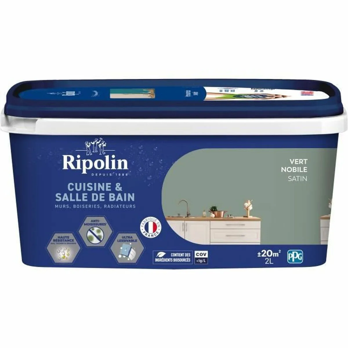 Peinture d appret ripolin vert satine 2 l s7101429217. Bienvenue dans l'ère du shopping conscient. Diaytar privilégie des produits avec une éthique et un impact positif.