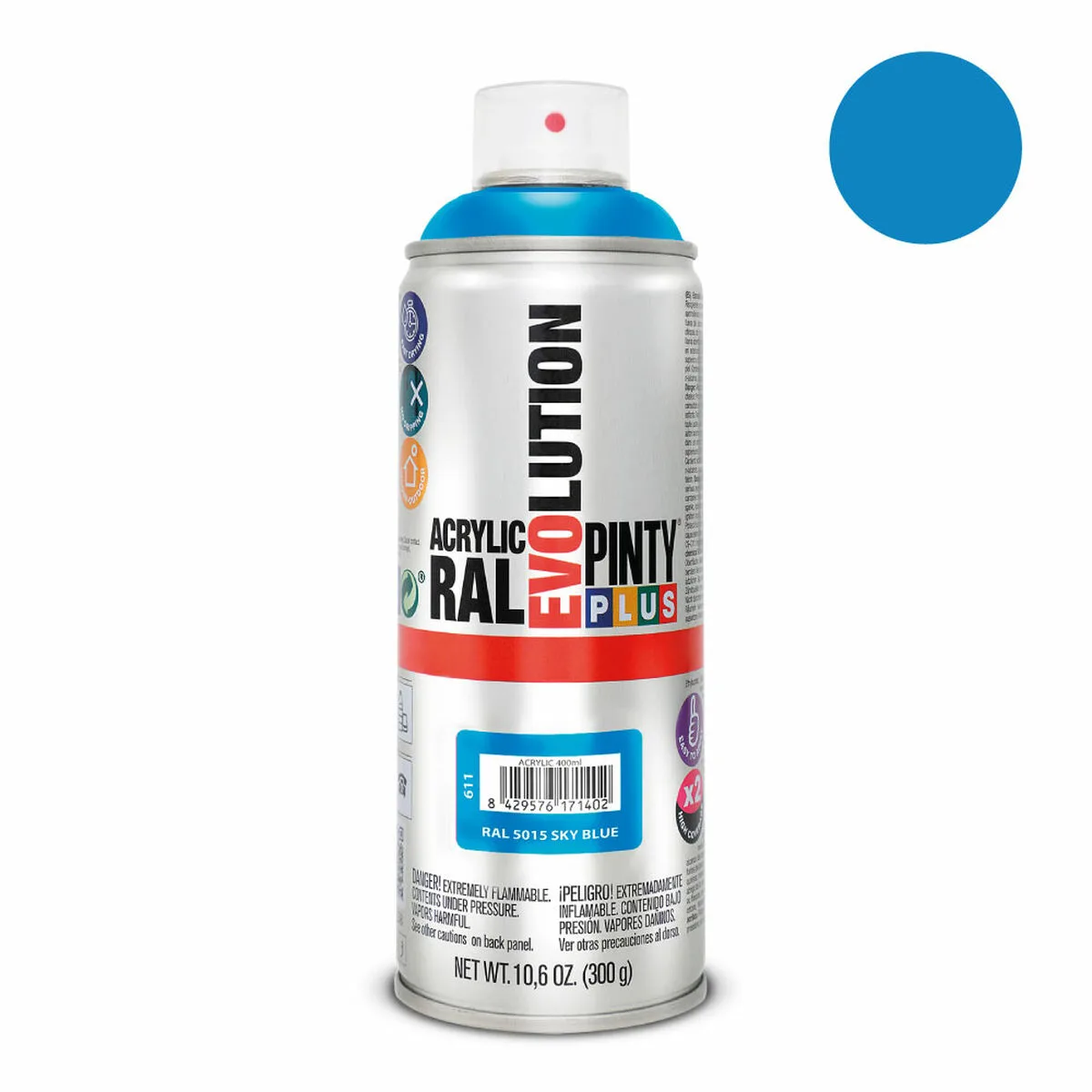 Peinture en spray pintyplus evolution ral 5015 400 ml sky blue s790261563. Votre style, votre personnalité, nos produits : bienvenue chez Diaytar !