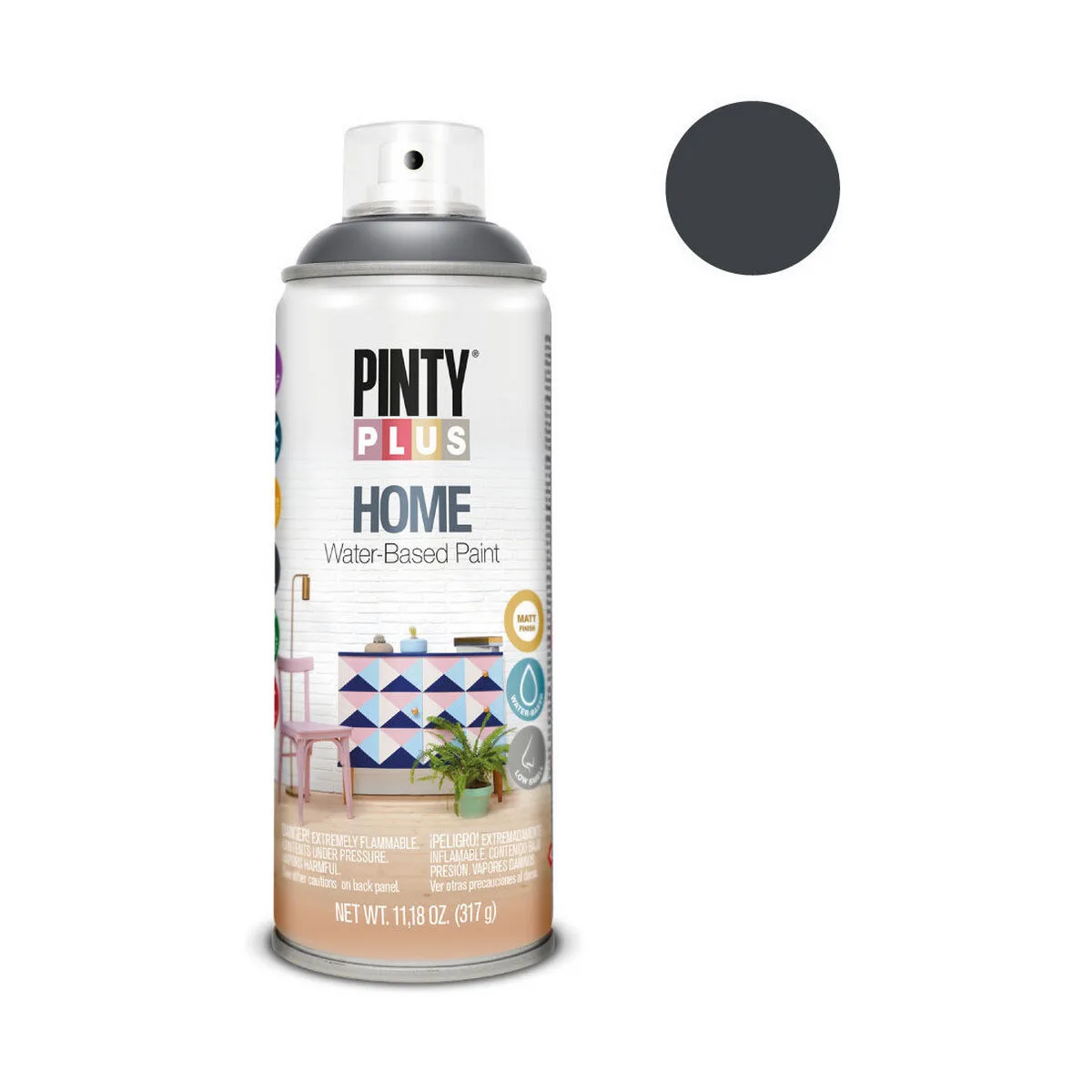 Peinture en spray pintyplus home hm438 400 ml noir s791061843. Transformez votre intérieur avec les produits déco Diaytar !