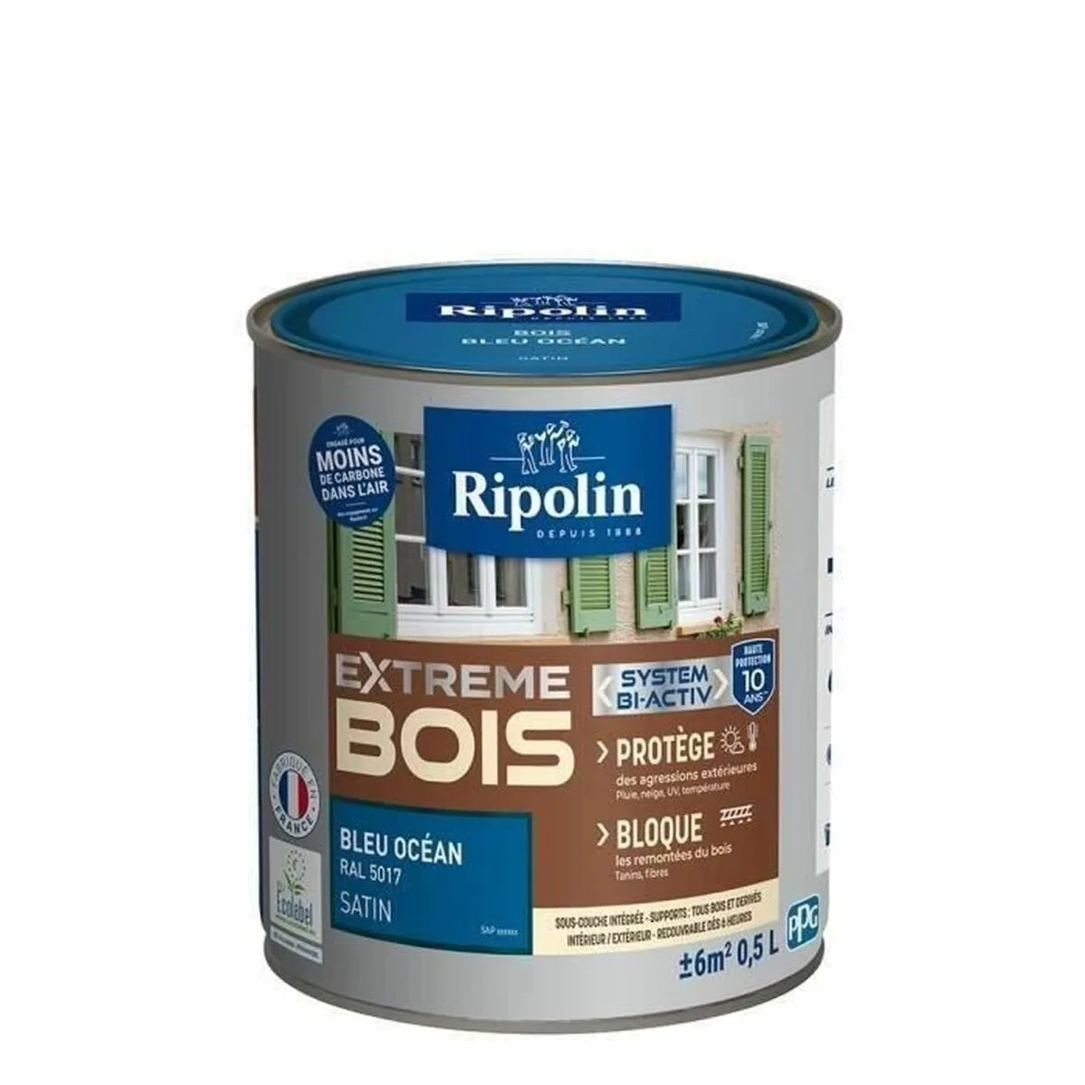 Peinture ripolin bleu satine 500 ml s7101529393. Du salon à la chambre, Diaytar habille votre intérieur avec élégance.