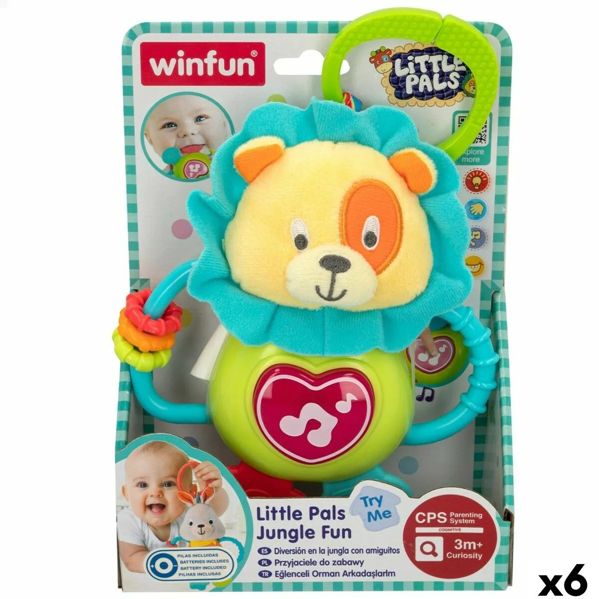 Peluche hochet winfun 14 x 19 x 6 5 cm 6 unites s890252577. La qualité Diaytar : un engagement, une promesse, une satisfaction garantie.