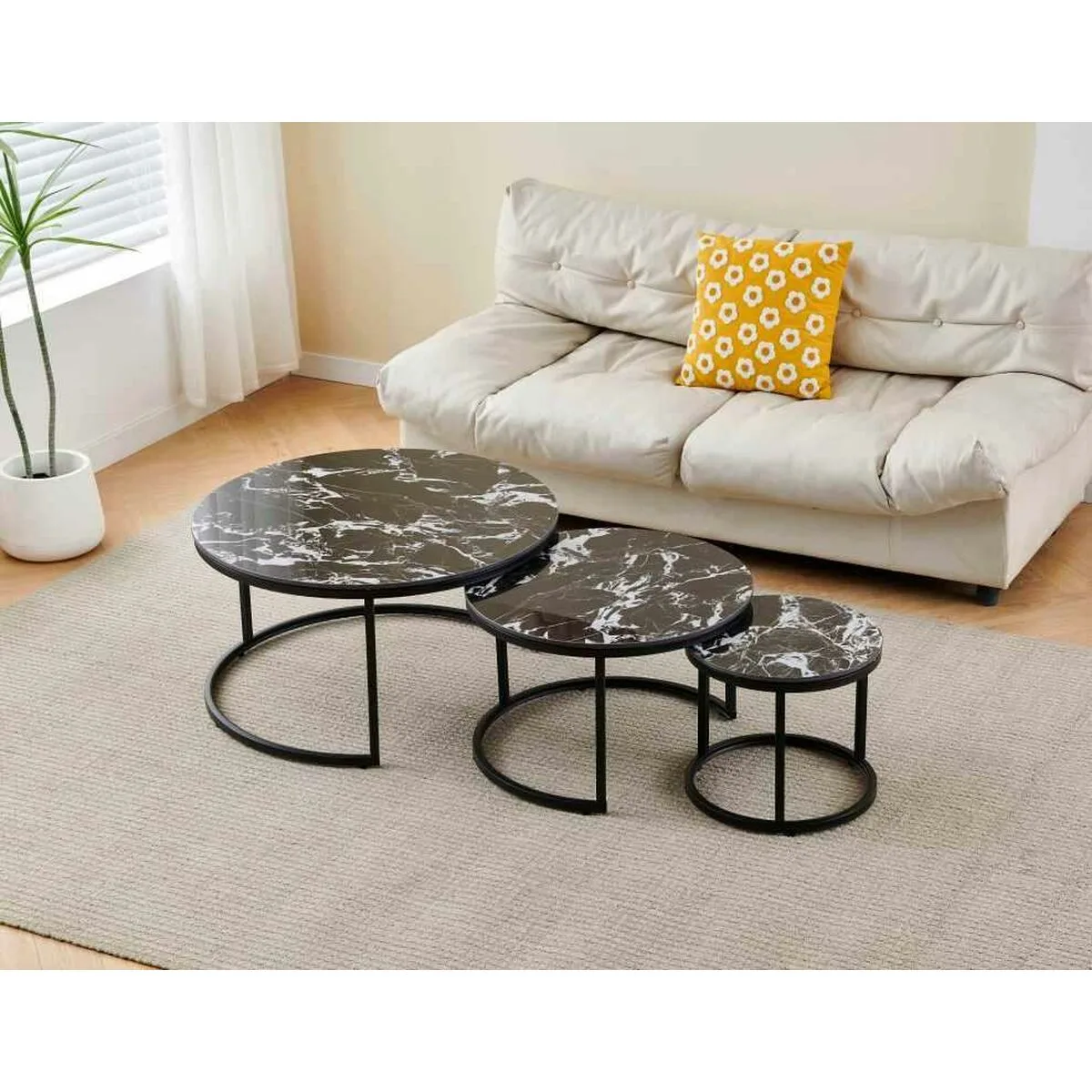 Petite table d appoint home esprit noir 80 x 80 x 1 cm s305777134. L'excellence à portée de clic avec la boutique en ligne Diaytar.