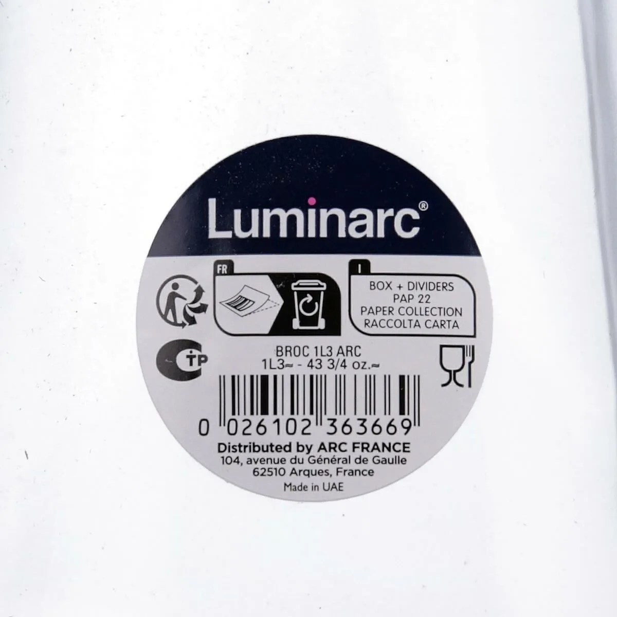 Pichet luminarc arc broc transparent verre 1 l s270239597. Découvrez l'univers Diaytar - Des milliers de produits sélectionnés avec soin pour vous.