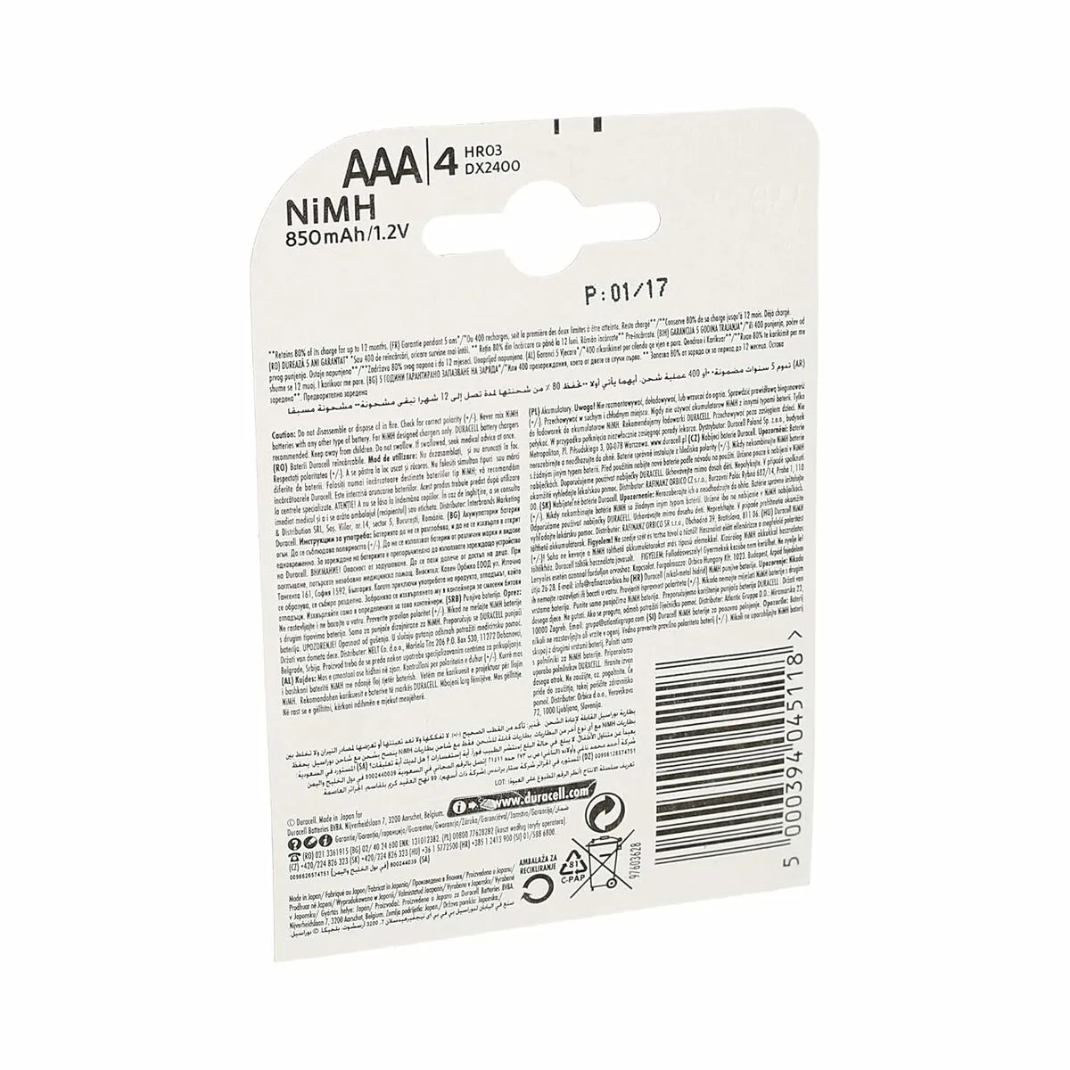 Piles rechargeables duracell durdllr03p4b 1 5 v 4 unites s023978673. Diaytar cultive l'art de la surprise en vous proposant constamment de nouveaux produits généraux et high-tech inattendus