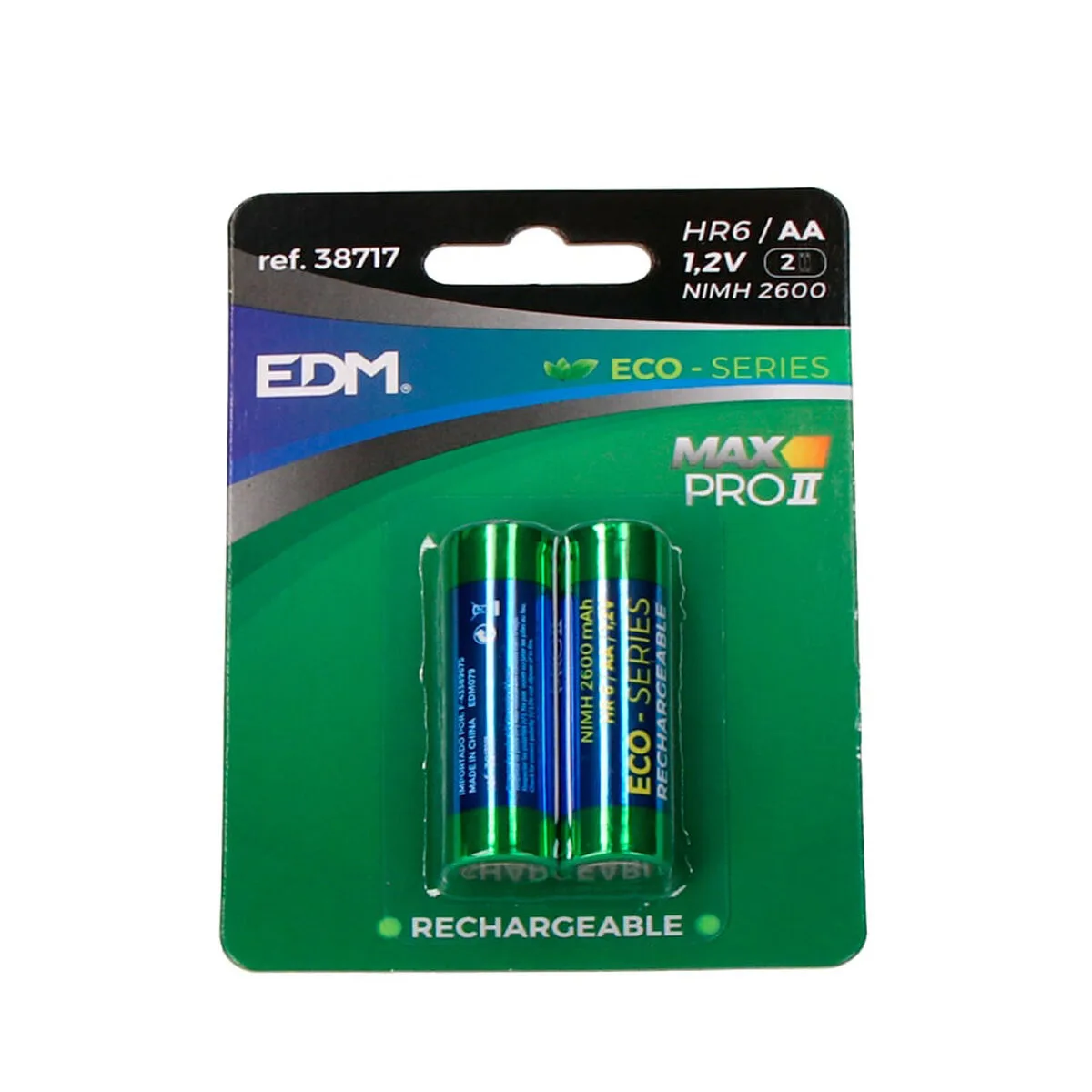 Piles rechargeables edm 38717 max pro ii eco series 2600 mah 1 2 v 1 2v aa 2 unites s790400849. La chasse aux produits extraordinaires est ouverte. Diaytar vous donne les clés d'un univers shopping infini.
