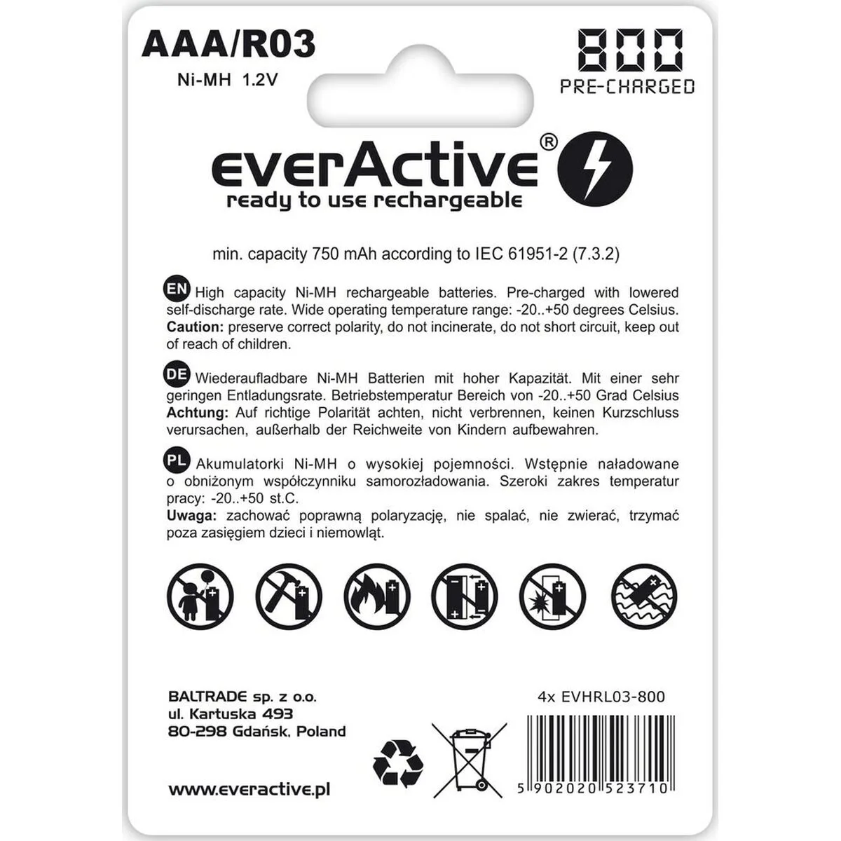 Piles rechargeables everactive evhrl03 800 r03 aaa 1 2 v s910610998. Diaytar a été pensé pour les multitâches, les exigeants, les pressés, les rêveurs... En somme, pour vous.