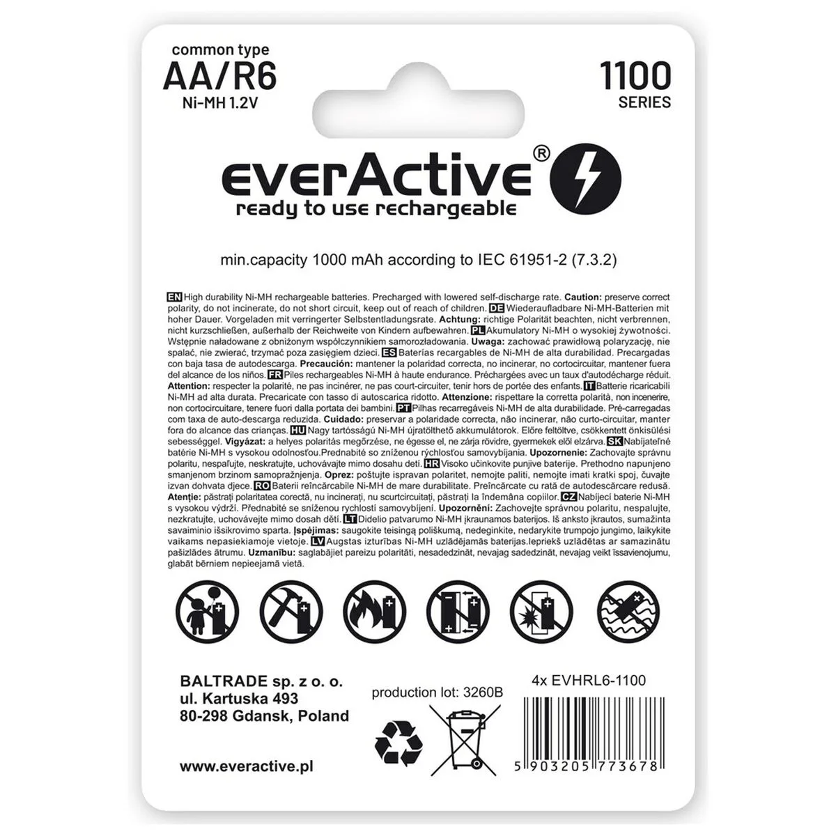 Piles rechargeables everactive evhrl6 1100 1 2 v s9110997230. Re-découvrez le plaisir de shopper en ligne avec Diaytar et sa multitude de produits triés sur le volet pour vous