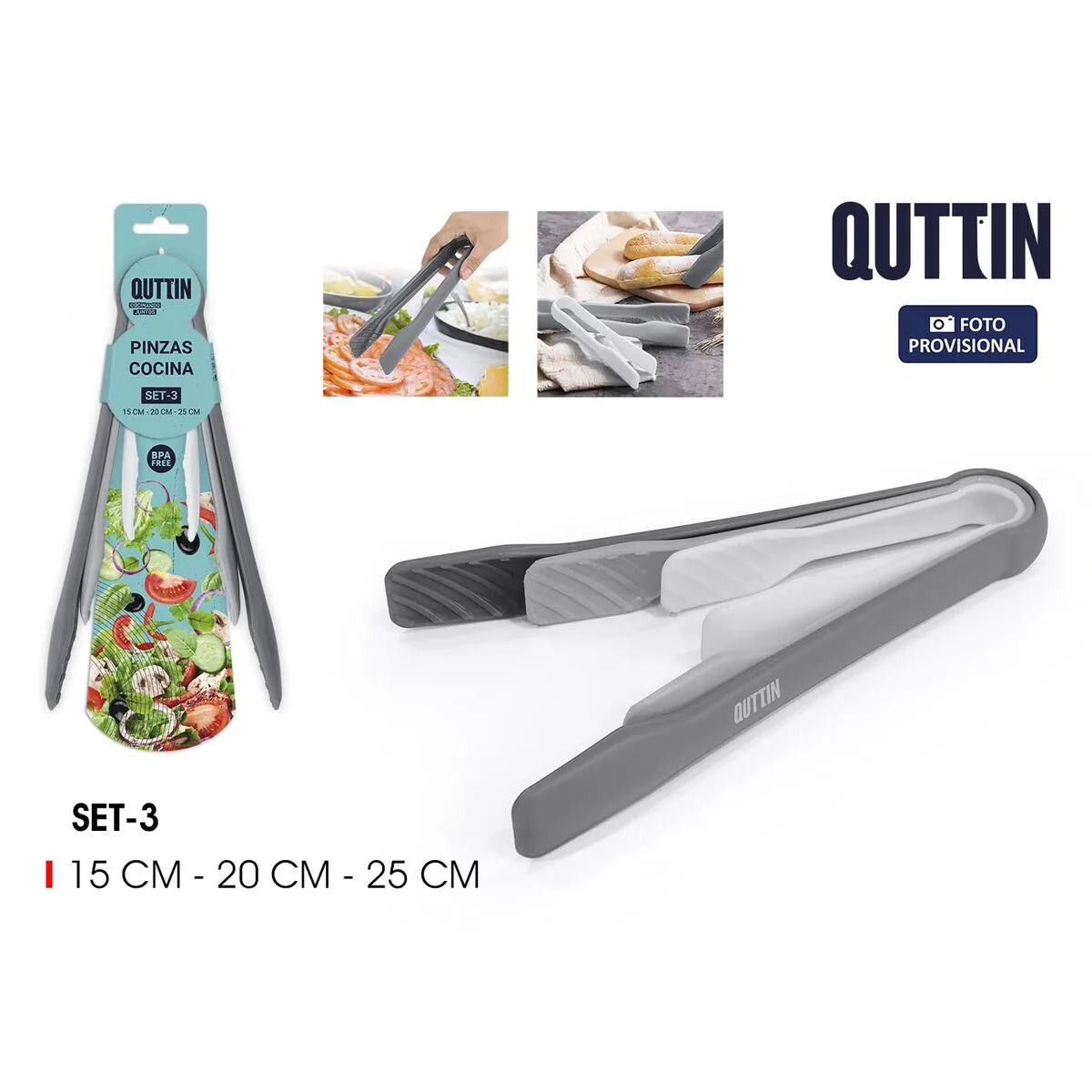 Pinces de cuisine quttin 15 cm 25 cm 20 cm 3 pieces 24 unites s223411683. Bien plus qu'un simple site, Diaytar est une expérience de découverte permanente de produits utiles, beaux et novateurs