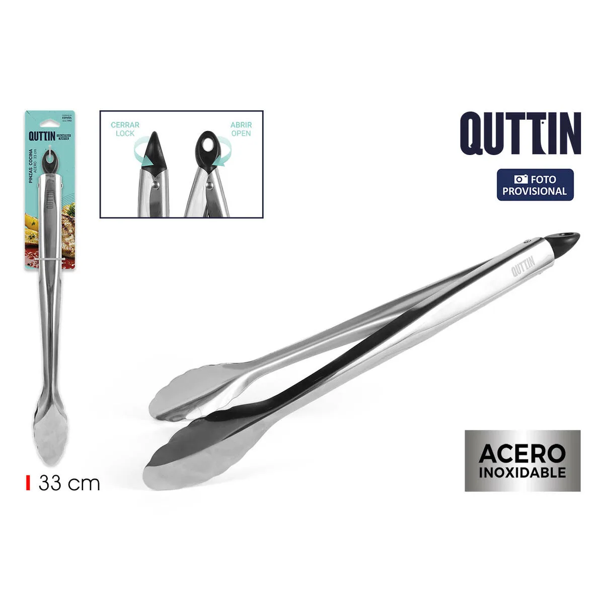 Pinces de cuisine quttin 33 x 4 cm 12 unites s223878466. Diaytar, c'est la promesse de découvrir au moins un produit qui vous fera dire 'Mais où était-il donc tout ce temps ?'.