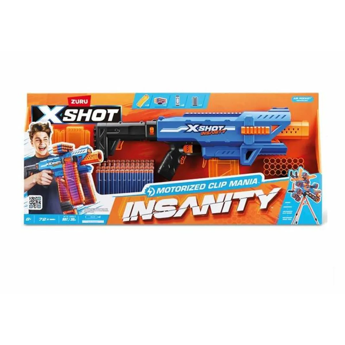 Pistolet a flechettes x shot insanity clip 80 x 40 cm s244137069. Découvrez l'univers Diaytar - Des milliers de produits sélectionnés avec soin pour vous.