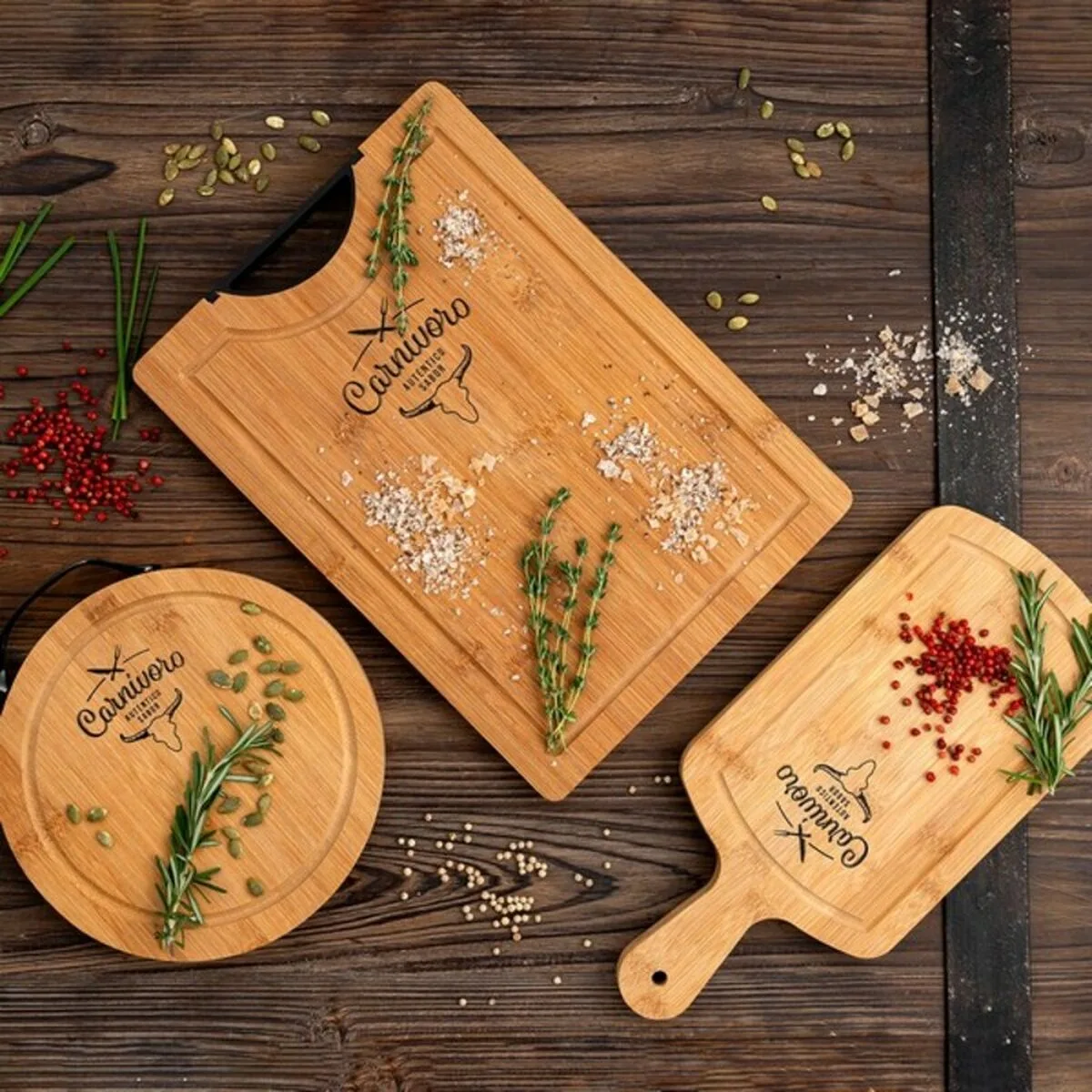 Planche a decouper quid carnivoro marron bois acier 35 x 16 x 2 cm s270030327. Nous sommes Diaytar, les architectes de votre espace de vie en ligne, meublé avec les meilleurs produits du moment