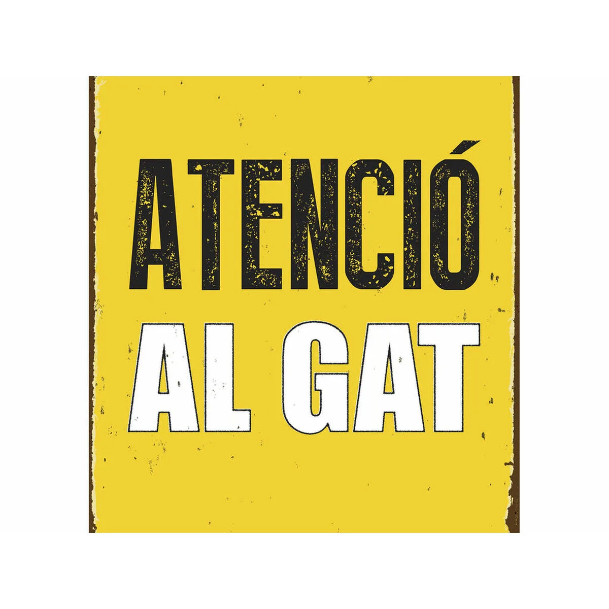 Plaque magnet steel atencio al gat 14 8 x 21 cm m060280043. Du salon à la chambre, Diaytar habille votre intérieur avec élégance.