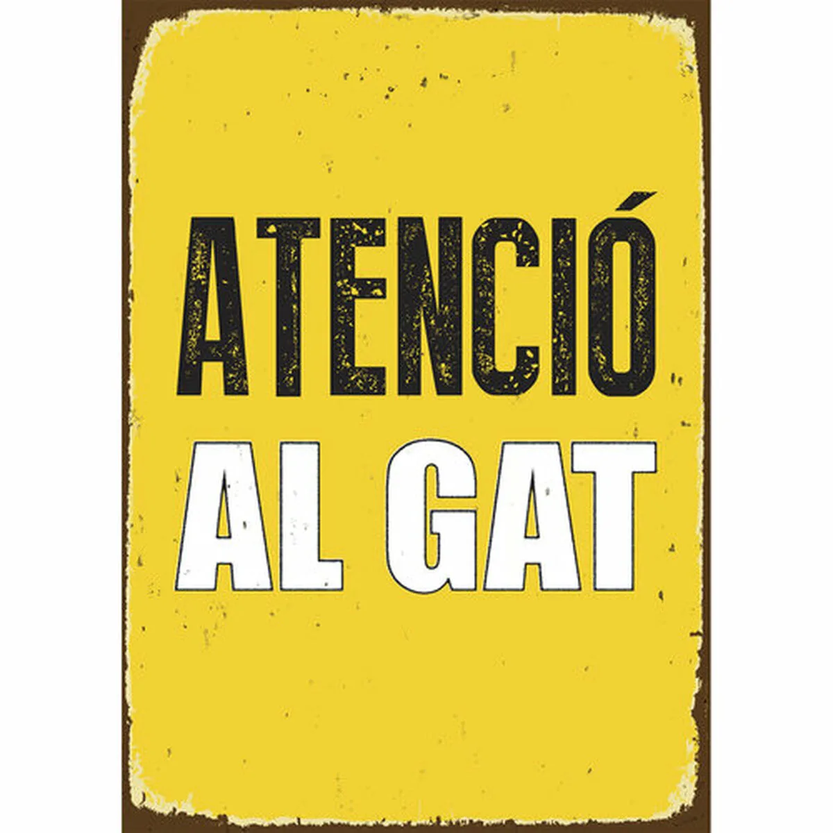 Plaque magnet steel atencio al gat 14 8 x 21 cm m060280072. Diaytar, le garde-meuble moderne de toutes vos envies : des produits pour combler tous vos besoins et toutes vos fantasies.
