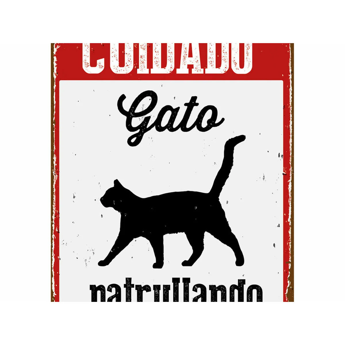 Plaque magnet steel cuidado gato patrullando 14 8 x 21 cm m060279126. Diaytar, le trait d'union entre vos besoins pratiques et vos aspirations esthétiques, à travers une offre généraliste pointue