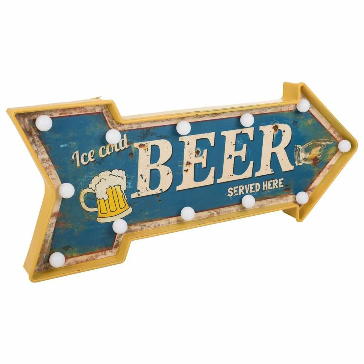 Plaque murale alexandra house living beer bleu fer 27 x 5 x 65 cm illumination d163163991. La qualité Diaytar : un engagement, une promesse, une satisfaction garantie.