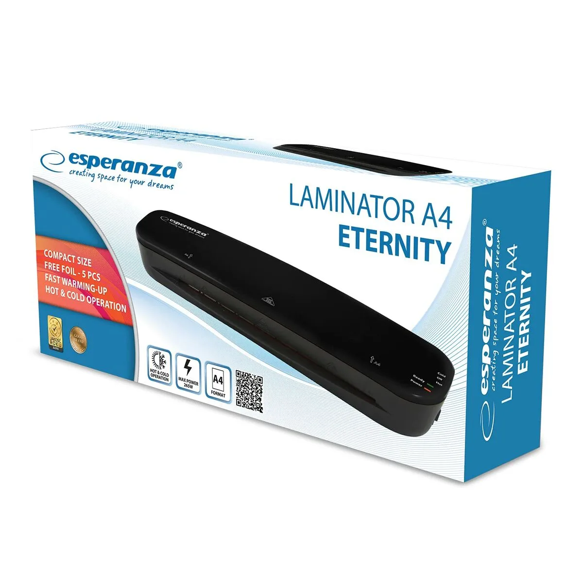 Plastifieuse esperanza laminator a4 eternity noir s910634141. Nous sélectionnons pour Diaytar des produits qui ont une histoire, une âme, et qui sauront trouver une place dans la vôtre.