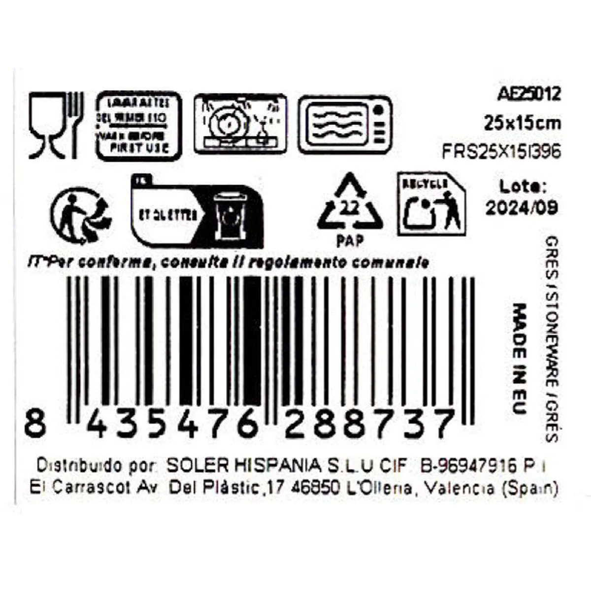 Plat a gratin la mediterranea aelia rectangulaire 25 3 x 15 x 2 cm 18 unites s223743481. L'expérience Diaytar : une interface fluide pour découvrir une multitude de produits alignés avec les tendances actuelles