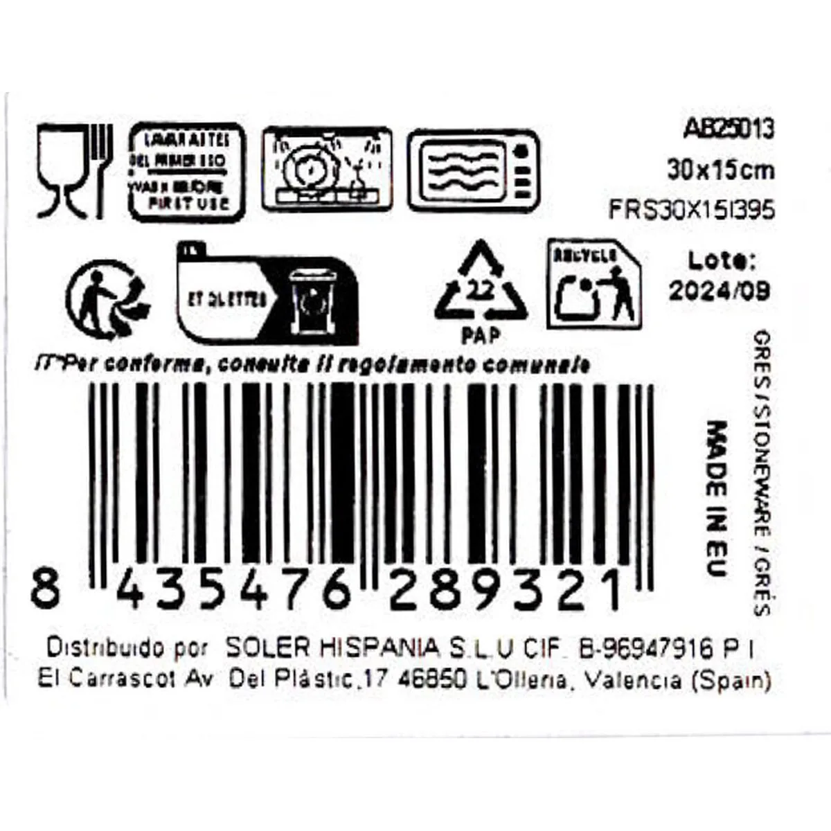 Plat a gratin la mediterranea albus rectangulaire 30 x 15 x 2 cm 18 unites s223751831. Nous avons rêvé Diaytar pour vous. Une plateforme où chaque clic est une promesse de découverte et de satisfaction.