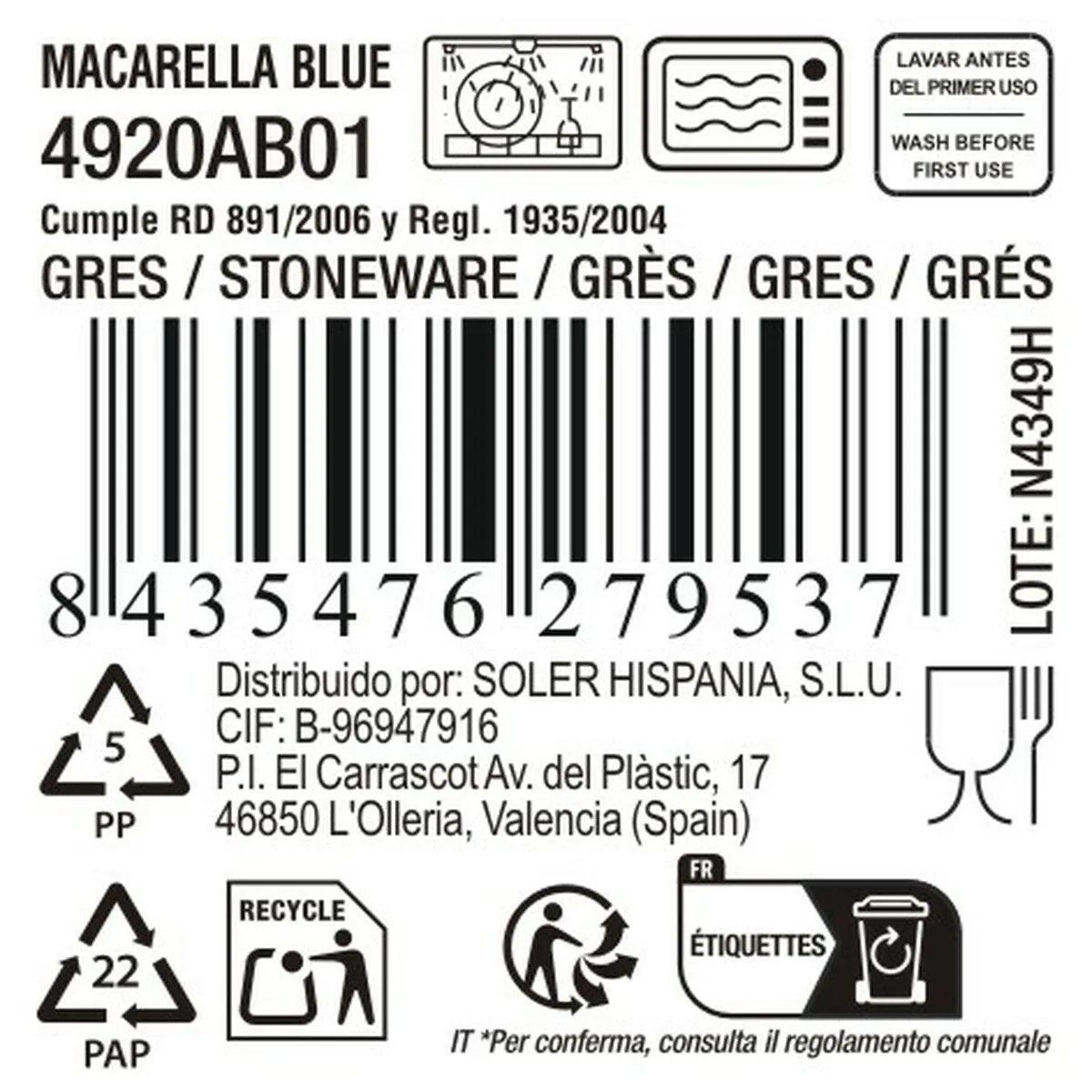 Plat a gratin la mediterranea macarella blue 18 unites s223531374. Diaytar, c'est la promesse de découvrir au moins un produit qui vous fera dire 'Mais où était-il donc tout ce temps ?'.