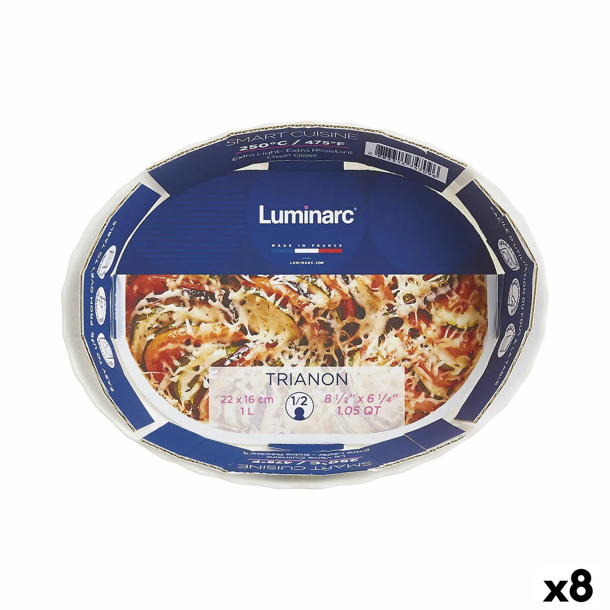 Plat a gratin luminarc trianon oblongue blanc verre 22 x 16 cm 8 unites s270945593. L'aventure Diaytar, c'est celle d'une équipe passionnée qui déniche pour vous les perles rares du marché généraliste
