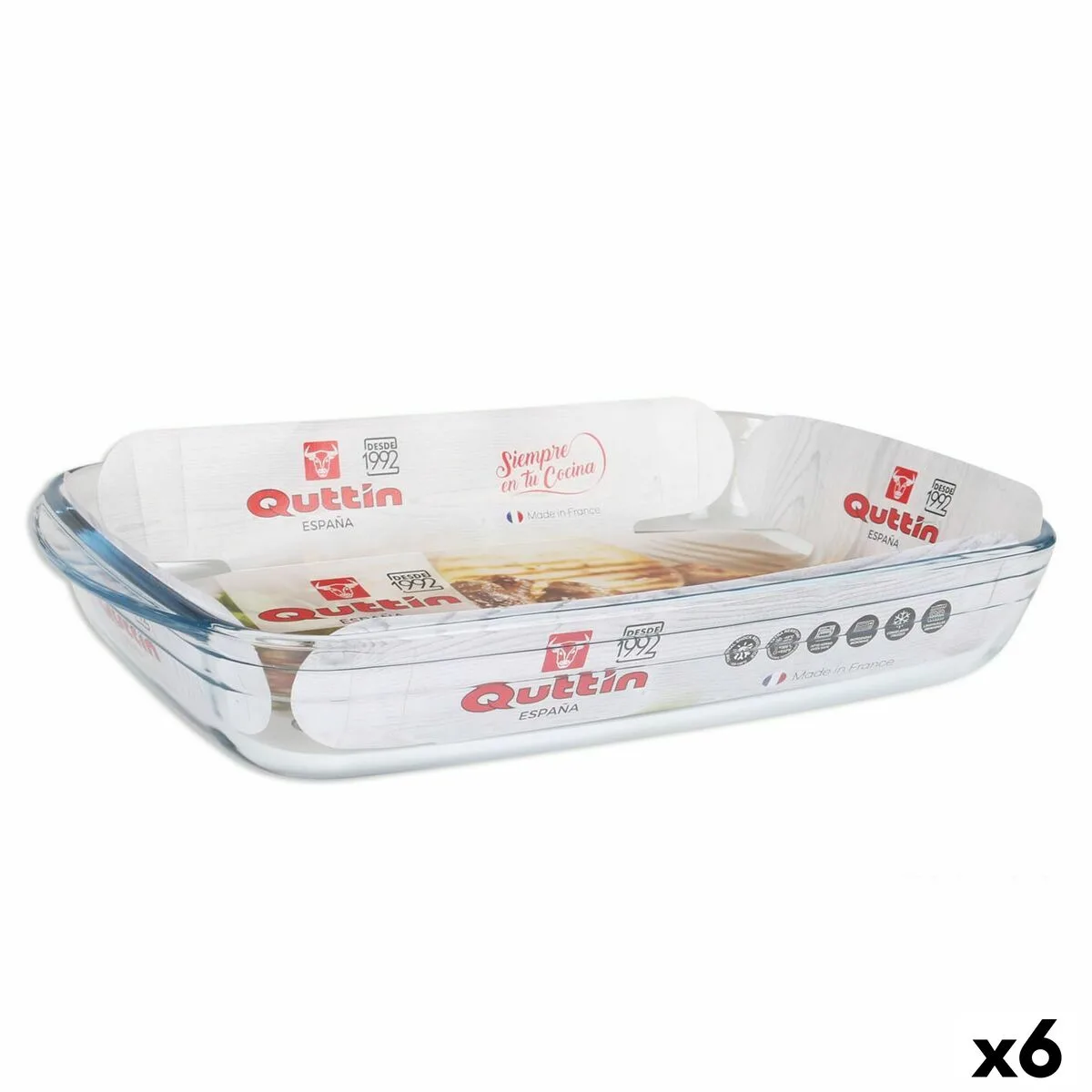 Plat de four quttin transparent verre rectangulaire 3 l 35 4 x 22 x 5 5 cm 6 unites s222685136. Diaytar transforme l'essai du e-commerce généraliste en vous offrant une expérience curated, qualitative et surprenante