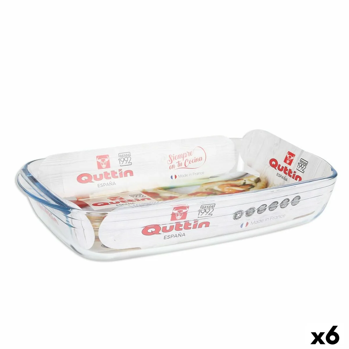 Plat de four quttin transparent verre rectangulaire 4 2 l 38 8 x 23 9 x 6 6 cm 6 unites s222685270. Diaytar, le compagnon idéal de votre vie connectée et stylée, à travers une offre généraliste sans équivalent