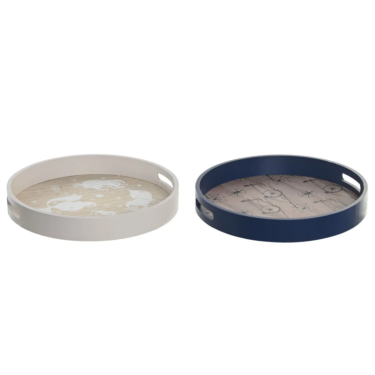 Plateau aperitif dkd home decor bleu blanc 35 x 35 x 5 cm bois mdf 2 unites s304462824. Diaytar, le trait d'union entre vos besoins pratiques et vos aspirations esthétiques, à travers une offre généraliste pointue