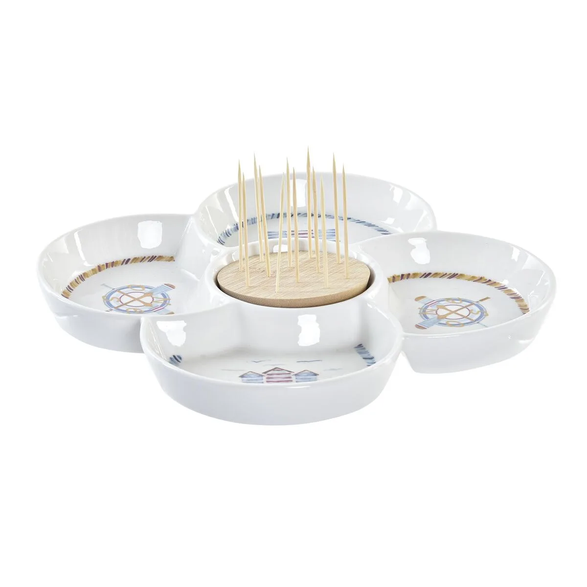 Plateau aperitif dkd home decor bleu naturel bambou gres mediterraneen 25 x 25 x 10 cm s303698447. Diaytar réinvente le e-commerce avec une approche généraliste axée sur la qualité, la tendance et l'accessibilité
