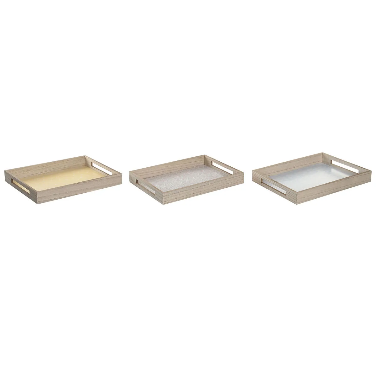 Plateau aperitif dkd home decor bleu rose jaune 3 pieces bois mdf 40 x 30 x 5 cm shabby chic s304462057. Notre équipe chez Diaytar est une brigade de passionnés, toujours en chasse pour dénicher la perle rare qui vous fera vibrer.