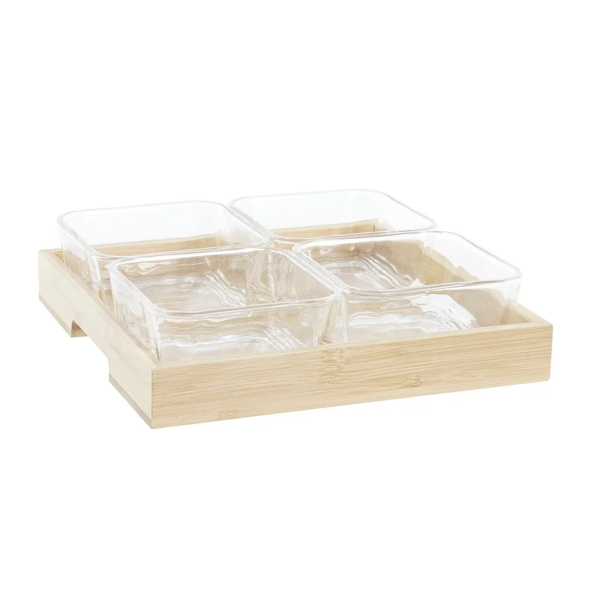 Plateau aperitif dkd home decor naturel bambou aluminium verre 280 ml 21 x 21 x 6 cm s304140776. Chez Diaytar, nous valorisons autant la fonction que la forme dans chaque produit que nous ajoutons à notre collection
