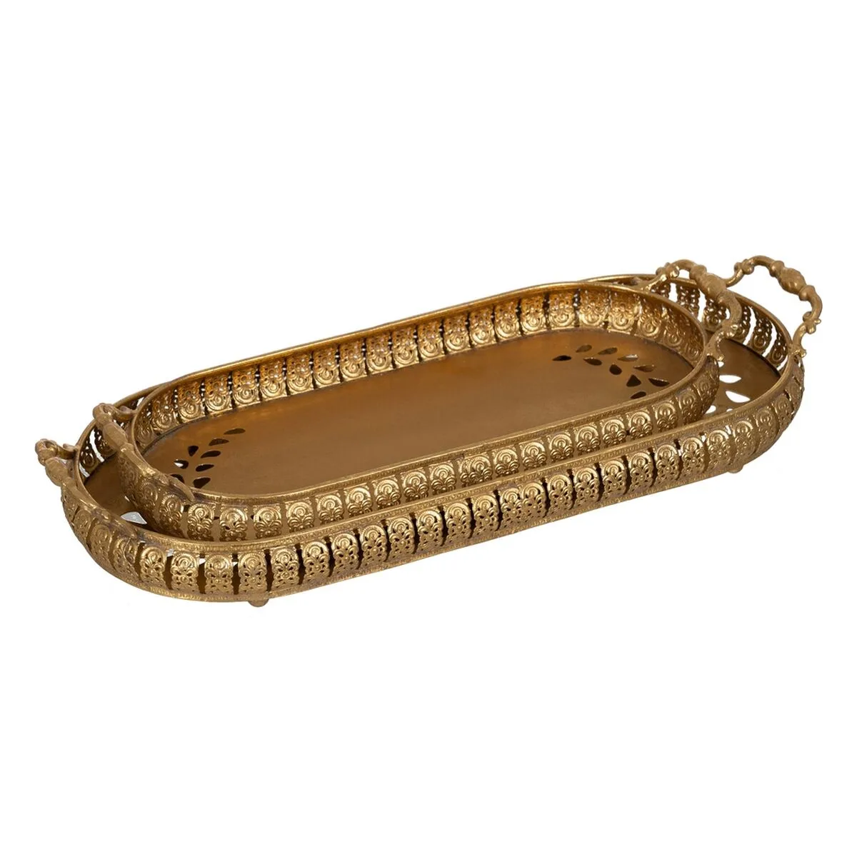 Plateau aperitif dore fer 55 x 22 x 8 5 cm 2 unites s880495958. L'aventure Diaytar est une quête permanente de sens et d'esthétisme à travers des produits soigneusement pensés.