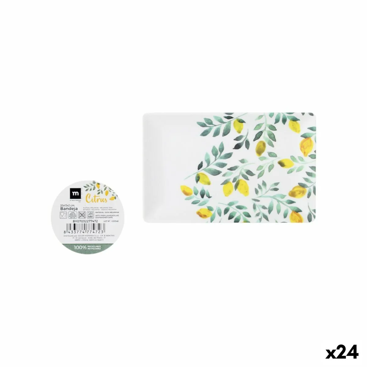 Plateau aperitif la mediterranea citron 20 x 13 x 2 cm 24 unites s223565549. Diaytar, c'est la certitude de faire un choix judicieux. Chaque produit dans notre catalogue a passé nos tests exigeants.