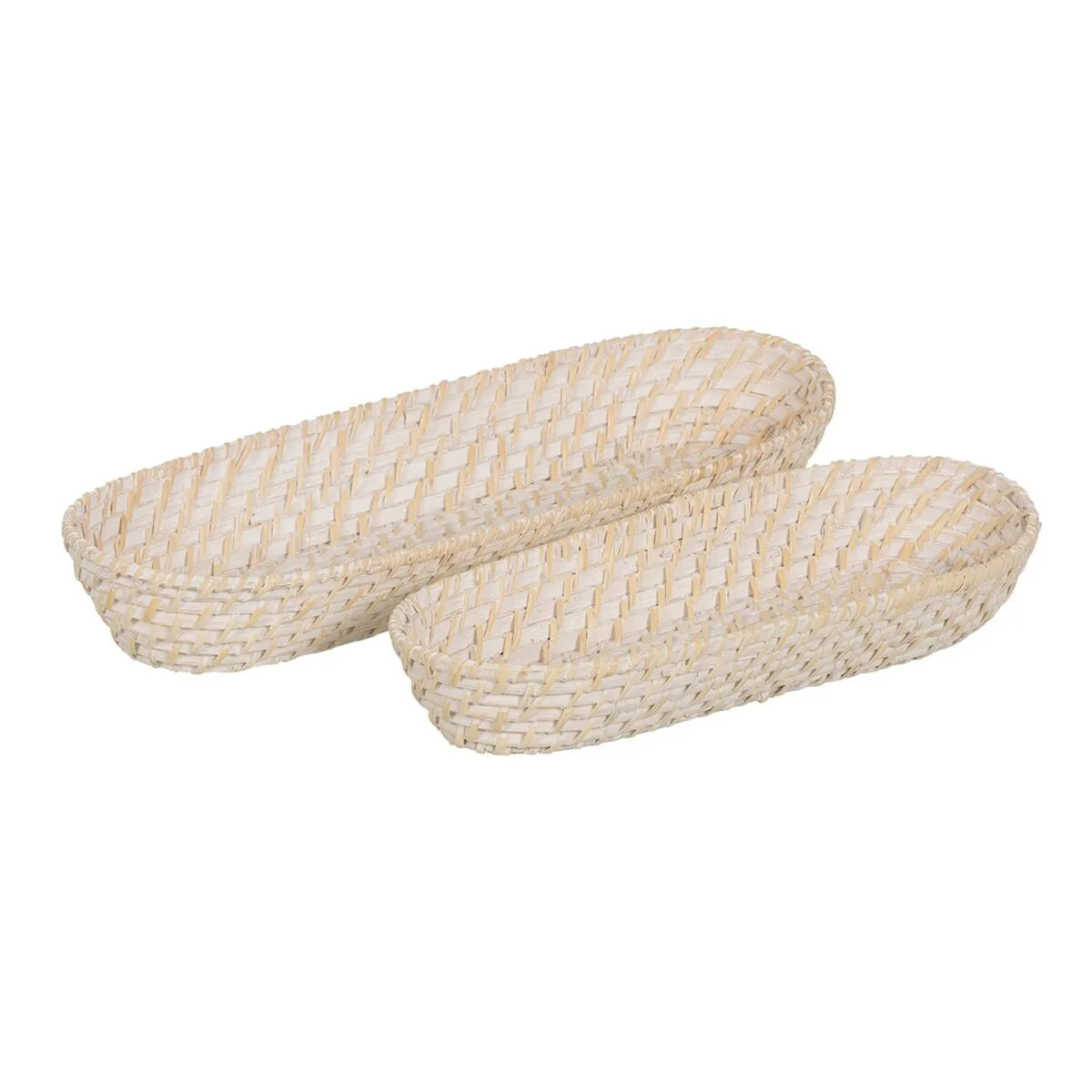 Plateau blanc bambou rotin 44 x 17 x 7 cm 2 unites s880616862. Diaytar, c'est le sismographe des tendances : nous captons les vibrations du marché pour vous offrir le meilleur.