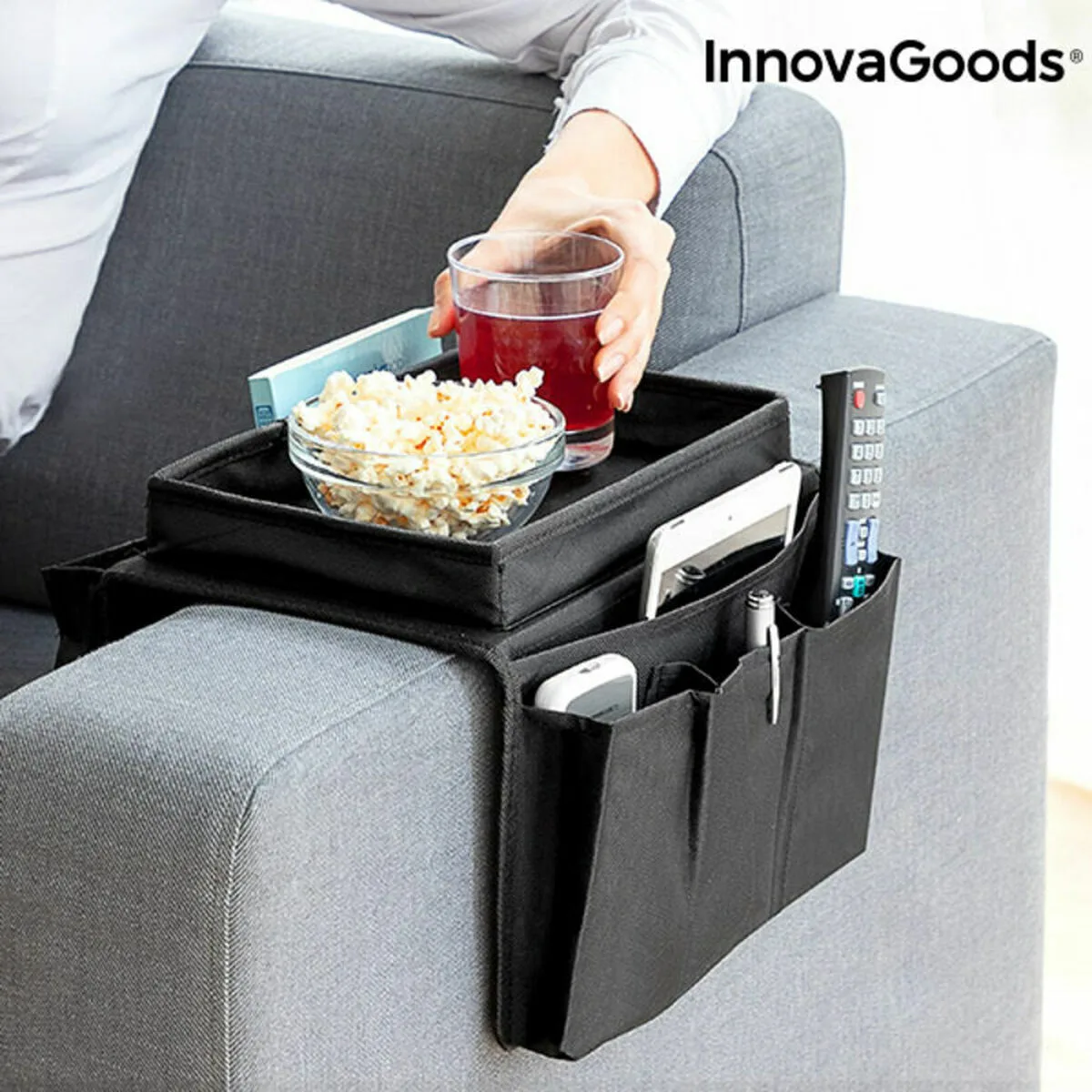 Plateau pour canape avec telecommande innovagoods innova multicouleur polyester reconditionne a v070311739. Diaytar, le nom qui garantit que chaque produit, du plus technologique au plus basique, a été choisi avec goût et exigence