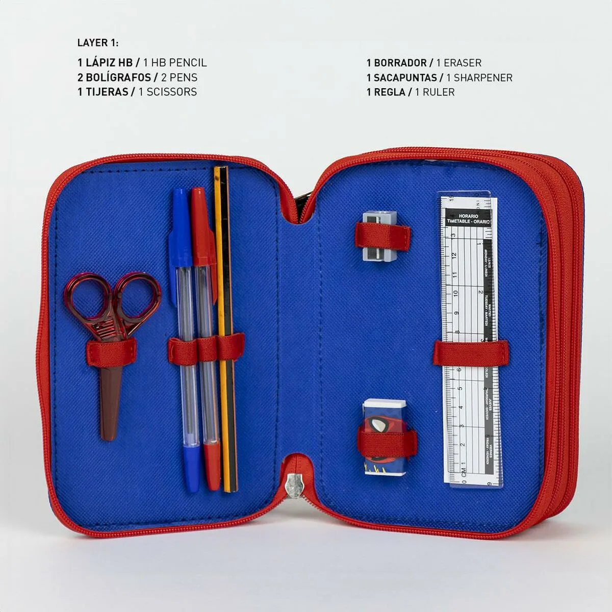 Pochette a crayons triple spider man bleu 12 5 x 6 5 x 19 5 cm s074042024. Chez Diaytar, chaque achat est une expérience unique. Explorez notre sélection premium !