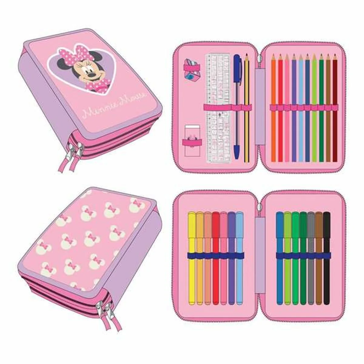 Pochette crayons minnie mouse rose 12 5 x 19 5 x 4 5 cm s245509223. Élargissez vos horizons avec Diaytar, le hub de tous les produits qui comptent vraiment dans votre vie de tous les jours