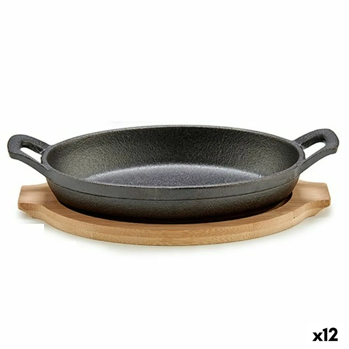 Poele a tapas kinvara 1277sj5103 marron gris 22 5 x 4 5 x 12 5 cm 12 unites s362916649. Chez Diaytar, nous transformons vos envies en réalité avec style.
