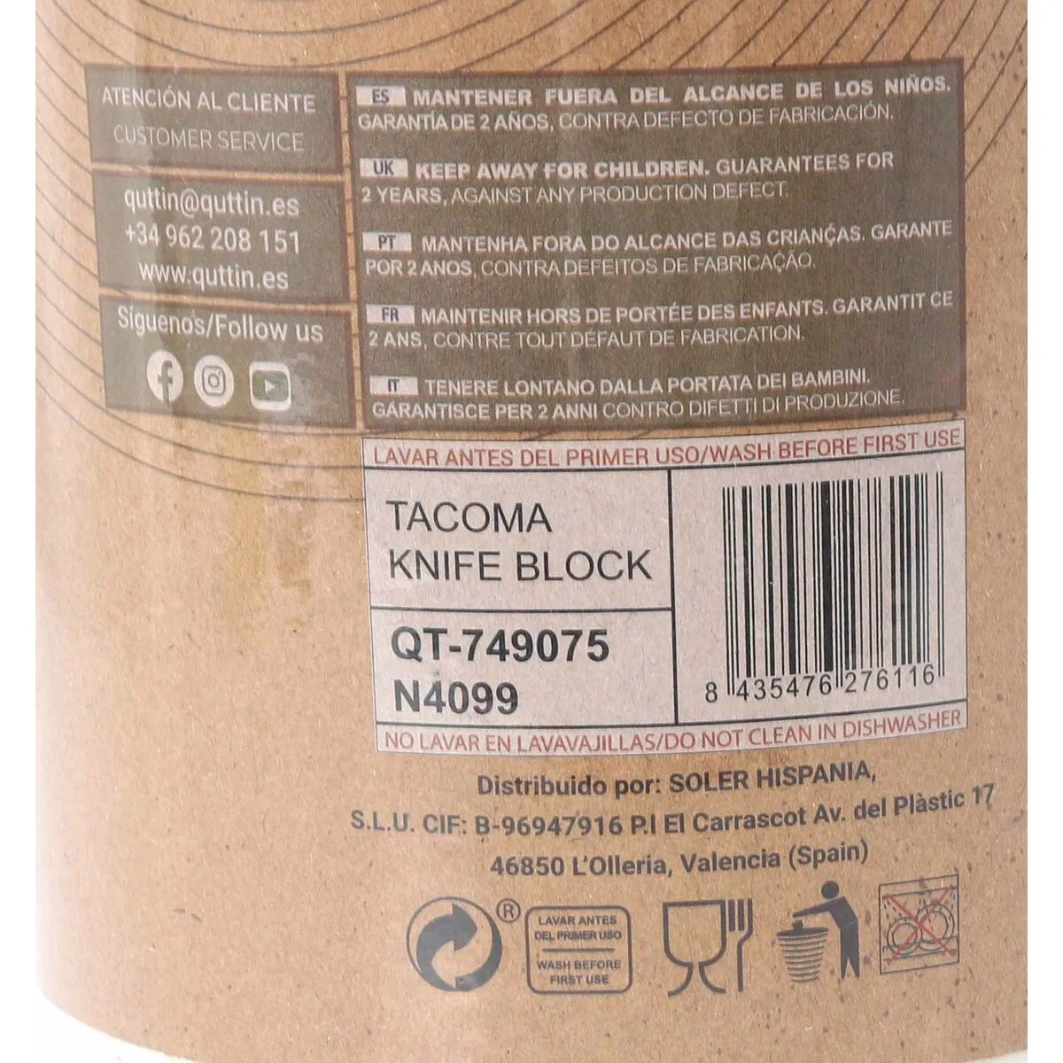 Porte couteaux quttin terra s223554149. Notre équipe chez Diaytar est votre équipe de choc, dévouée à débusquer les produits qui méritent votre attention.