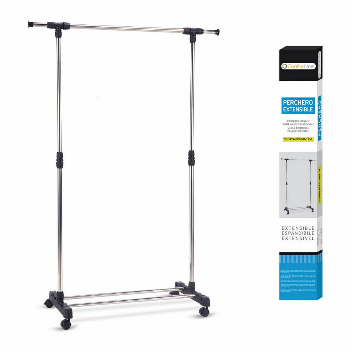 Porte manteau extensible confortime 49509 90 145 x 42 x 90 160 cm s223119041. Diaytar, c'est l'assurance de découvrir des produits que vous ne trouverez nulle part ailleurs, tous domaines confondus