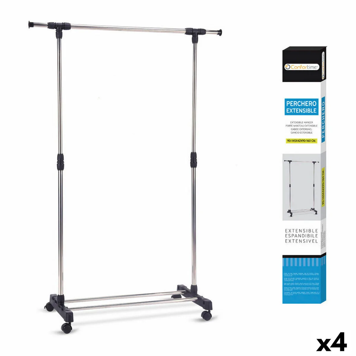 Porte manteau extensible confortime 49509 90 145 x 42 x 90 160 cm s223119083. Diaytar, c'est votre éditeur de vie. Nous sélectionnons les produits qui deviendront les chapitres essentiels de votre quotidien.