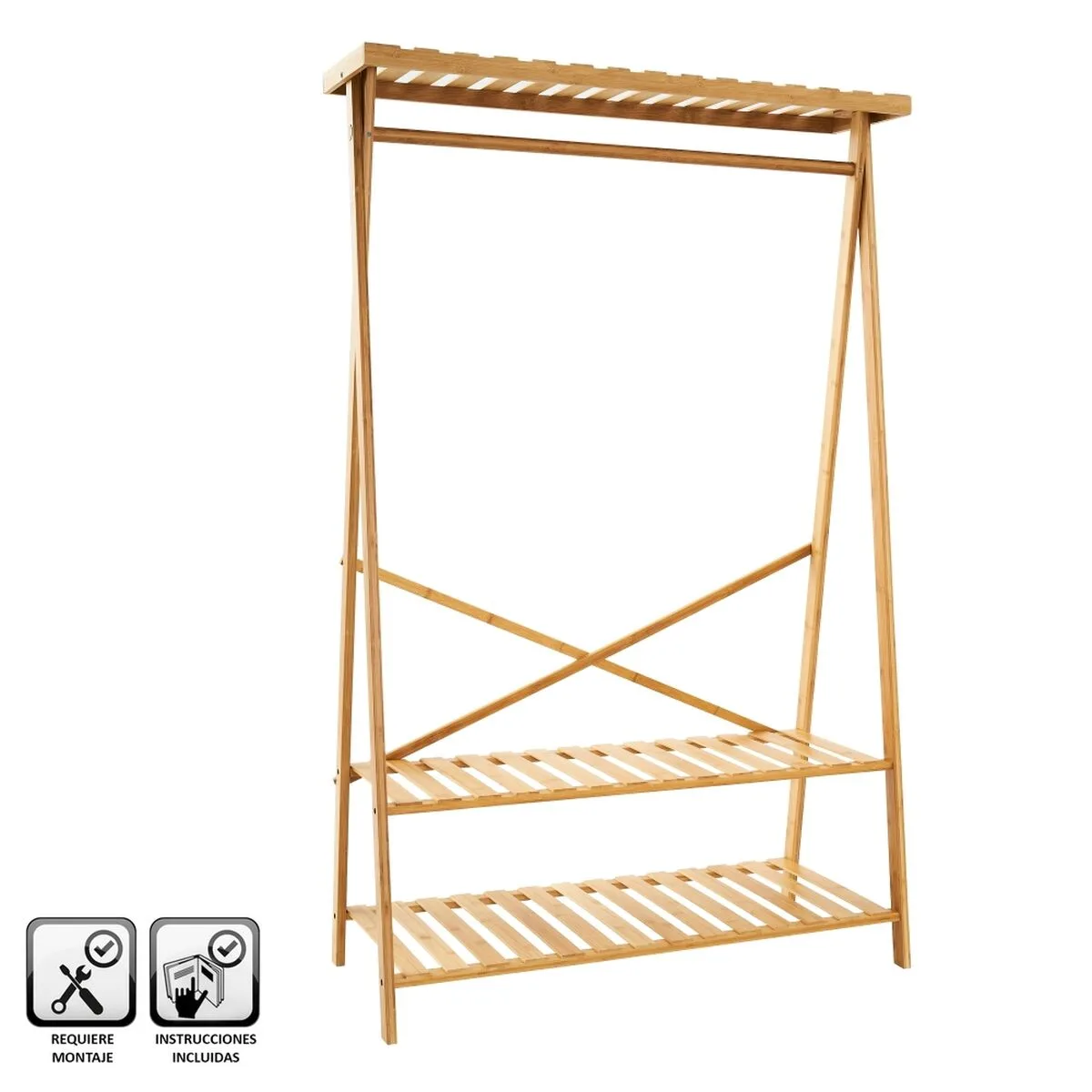 Porte manteau naturel bambou 100 x 43 x 160 cm s880880418. Diaytar, c'est l'assurance de découvrir des produits que vous ne trouverez nulle part ailleurs, tous domaines confondus