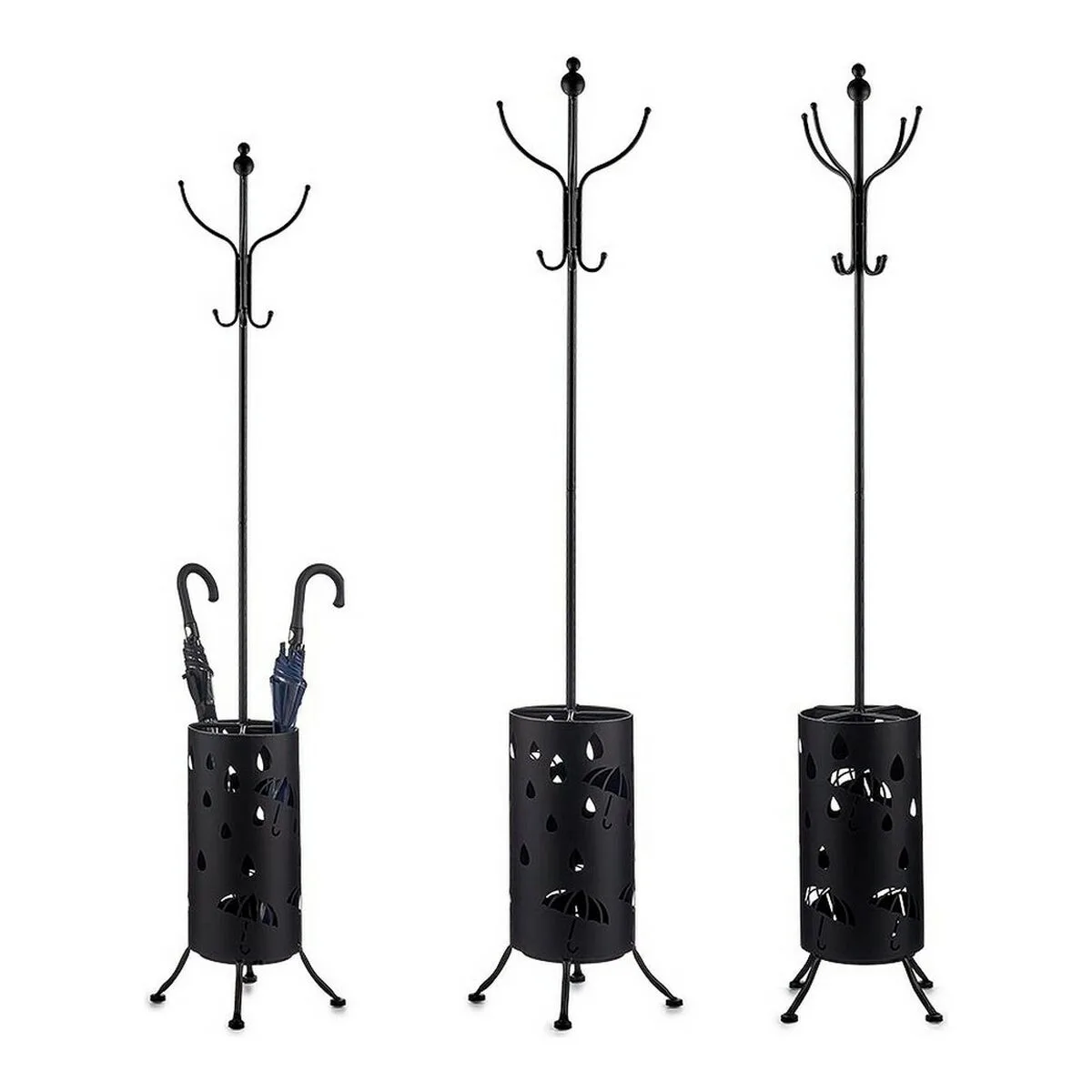 Porte manteau porte parapluie noir metal 44 x 185 x 44 cm s360970383. Diaytar, le nom qui garantit que chaque produit, du plus technologique au plus basique, a été choisi avec goût et exigence