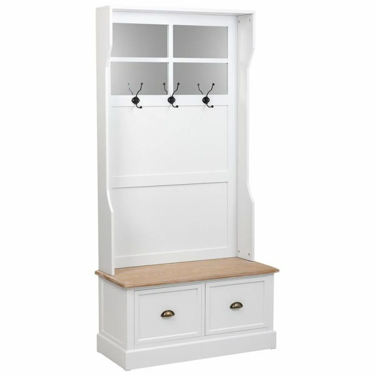 Porte manteaux avec etageres alexandra house living blanc marron alliage de zinc bois mdf 39 x 184 x 92 cm d163211955. La promesse Diaytar : une sélection rigoureuse de produits généraux où la tendance et la durabilité vont de pair
