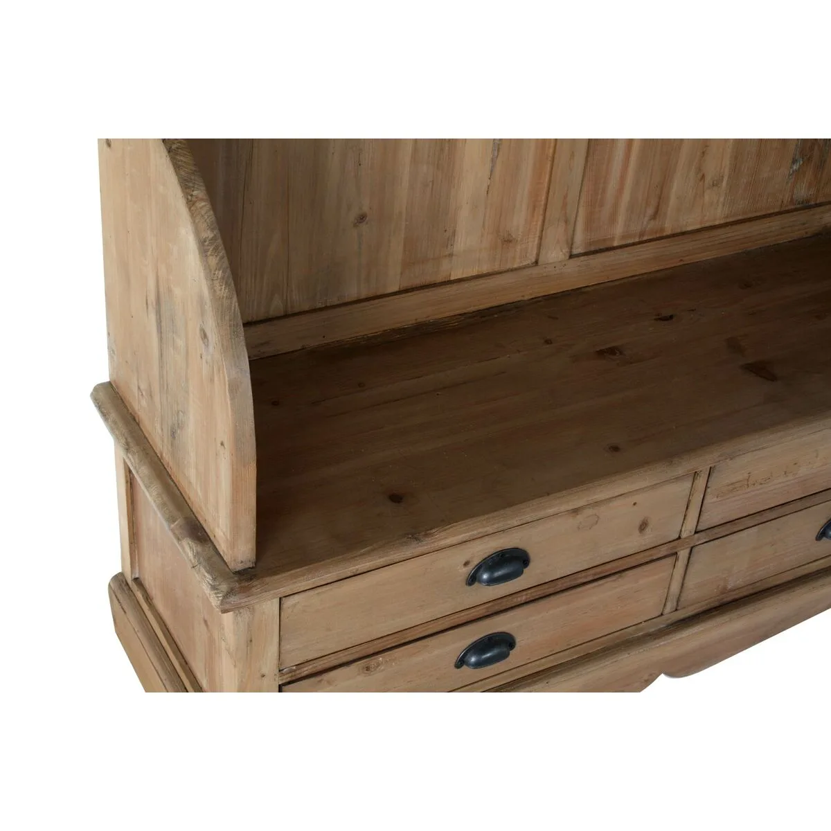 Porte manteaux avec etageres dkd home decor marron noir pin miroir naturel alpino 124 x 40 x 200 cm s302302637. Chez Diaytar, nous transformons vos envies en réalité avec style.