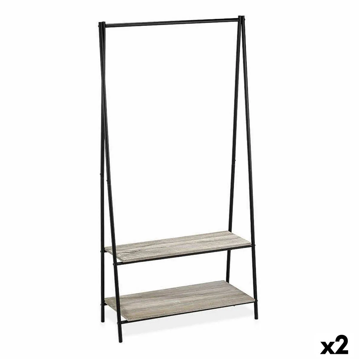 Porte manteaux confortime noir bois metal 80 x 40 x 160 cm s223129771. Diaytar, c'est l'alchimie parfaite entre la froide efficacité de la tech et la chaleur rassurante des produits de qualité.