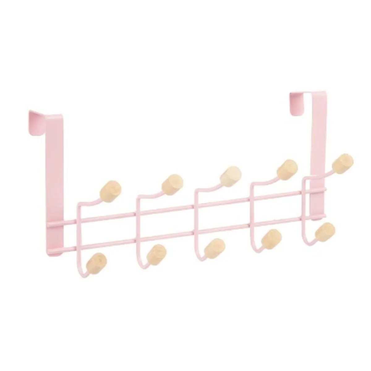 Porte manteaux pour portes berilo w7912 10nb pink rose bois metal 35 x 17 x 15 cm 6 unites s362896541. Votre foyer mérite le style et le confort des produits Diaytar Home.