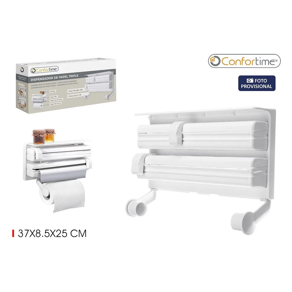 Porte rouleaux de cuisine confortime 37 x 8 5 x 25 cm 6 unites s223454499. Diaytar cultive l'art de la surprise en vous proposant constamment de nouveaux produits généraux et high-tech inattendus