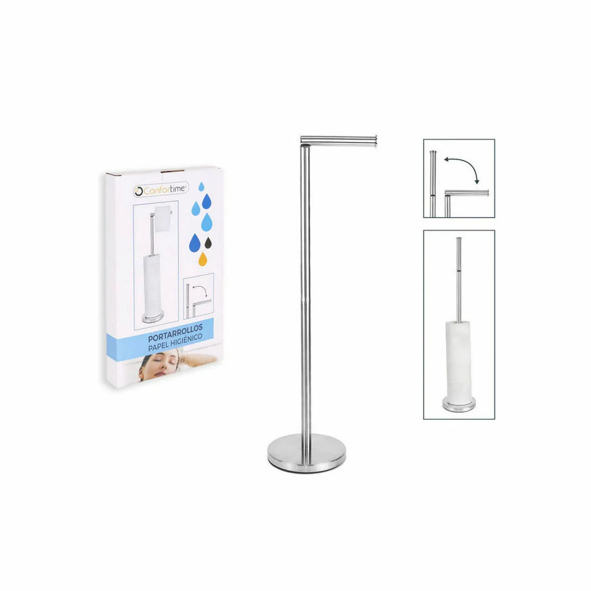 Porte rouleaux pour papier toilette confortime acier inoxydable acier s223126347. Diaytar, c'est la promesse de découvrir au moins un produit qui vous fera dire 'Mais où était-il donc tout ce temps ?'.