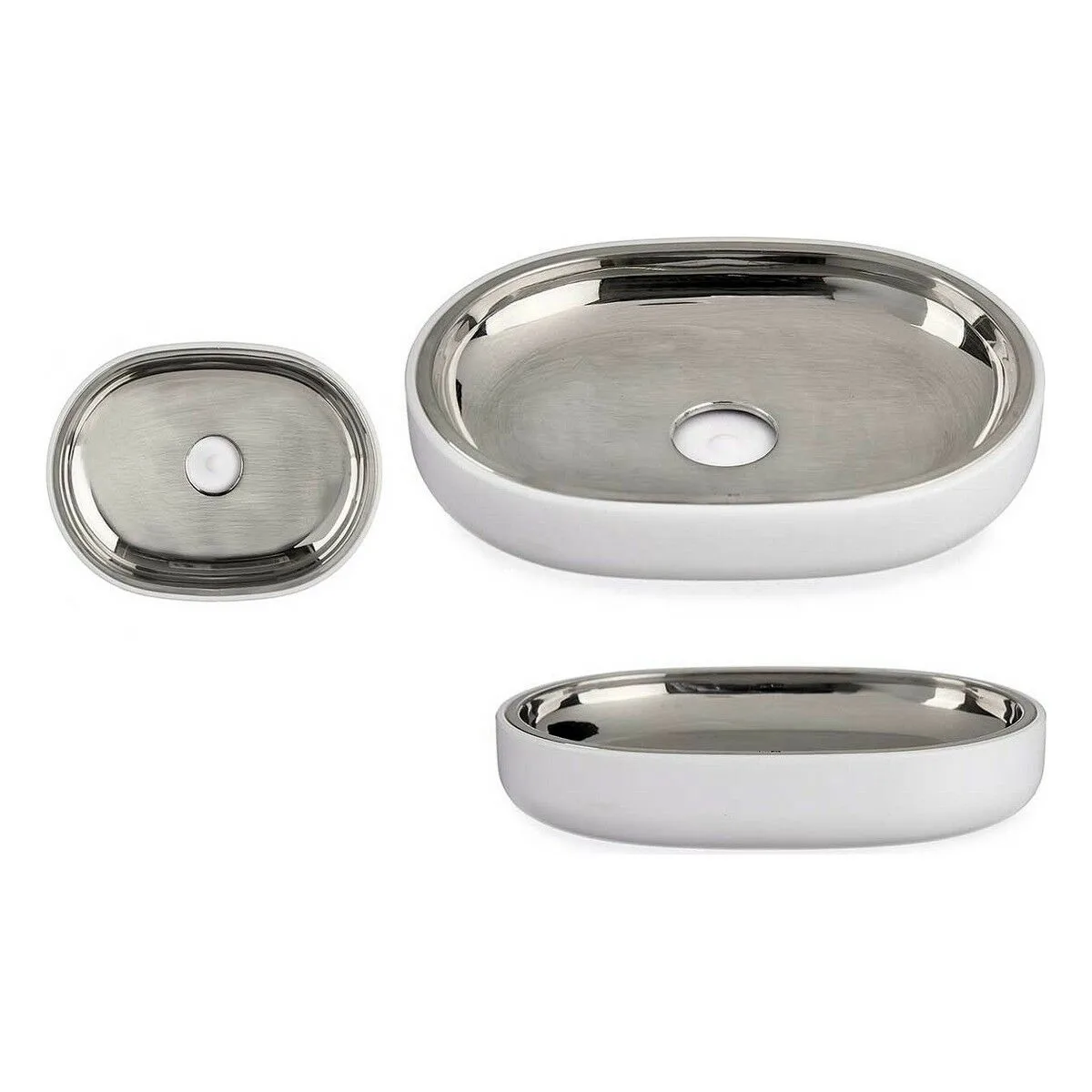 Porte savon berilo bp15 004 2 blanc argente acier inoxydable plastique 9 5 x 2 5 x 13 cm 6 unites s361456593. Notre philosophie : le produit parfait n'existe pas. C'est pourquoi Diaytar en propose des milliers, pour que vous le créiez.
