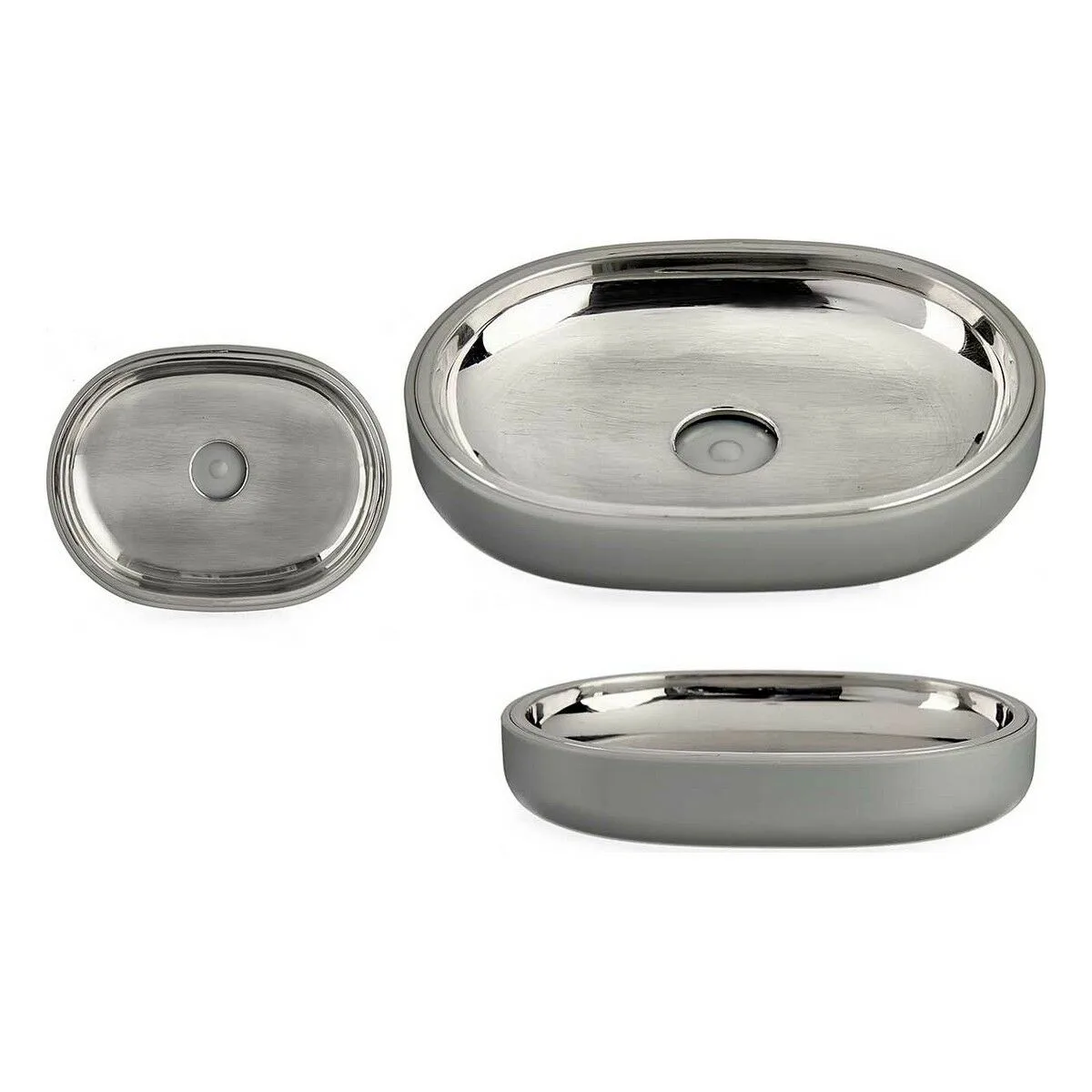 Porte savon berilo bp15 004 3 gris argente acier inoxydable plastique 9 5 x 2 5 x 13 cm 6 unites s361456667. Bienvenue sur Diaytar, l'endroit où les produits ne sont pas juste achetés, mais sont adoptés pour la vie.
